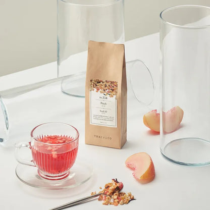 【10g／50g／200g】食べられるフルーツティー｜TeaEAT／TEAtriCO No.314 ピーチ｜ドライフルーツティー／ピーチ／カフェインレス