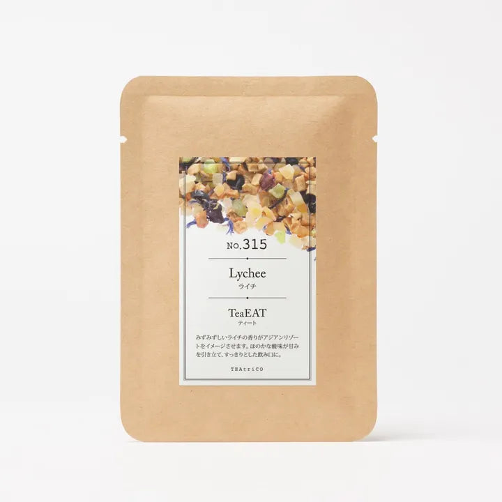 【10g／50g／200g】食べられるフルーツティー｜TeaEAT／TEAtriCO No.315 ライチ｜ドライフルーツティー／ライチ／カフェインレス