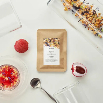 【10g／50g／200g】食べられるフルーツティー｜TeaEAT／TEAtriCO No.315 ライチ｜ドライフルーツティー／ライチ／カフェインレス
