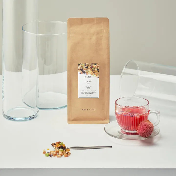 【10g／50g／200g】食べられるフルーツティー｜TeaEAT／TEAtriCO No.315 ライチ｜ドライフルーツティー／ライチ／カフェインレス