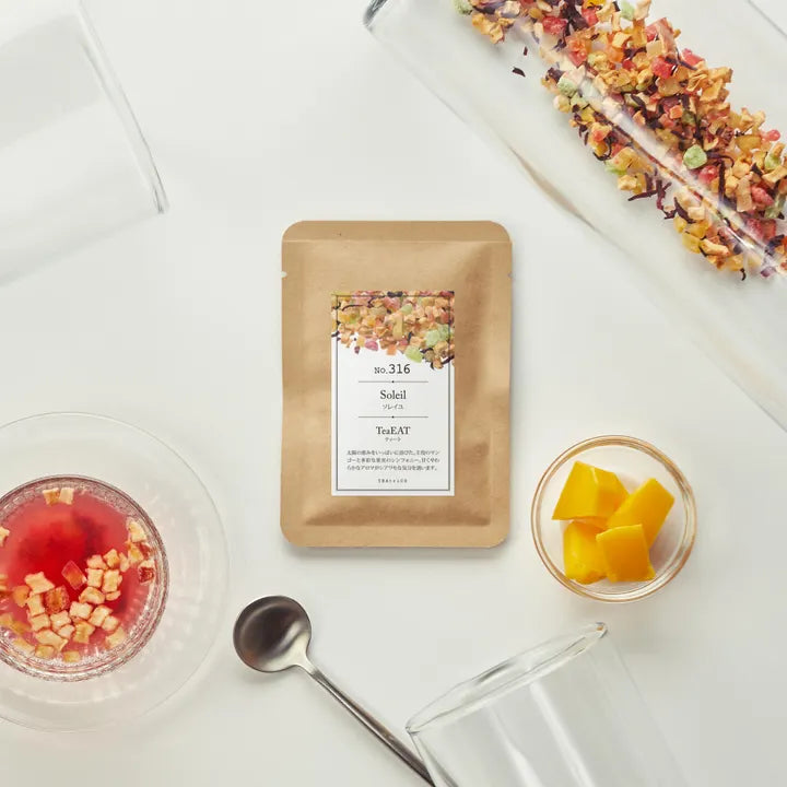【10g／50g／200g】食べられるフルーツティー｜TeaEAT／TEAtriCO No.316 ソレイユ｜ドライフルーツティー／マンゴー／カフェインレス