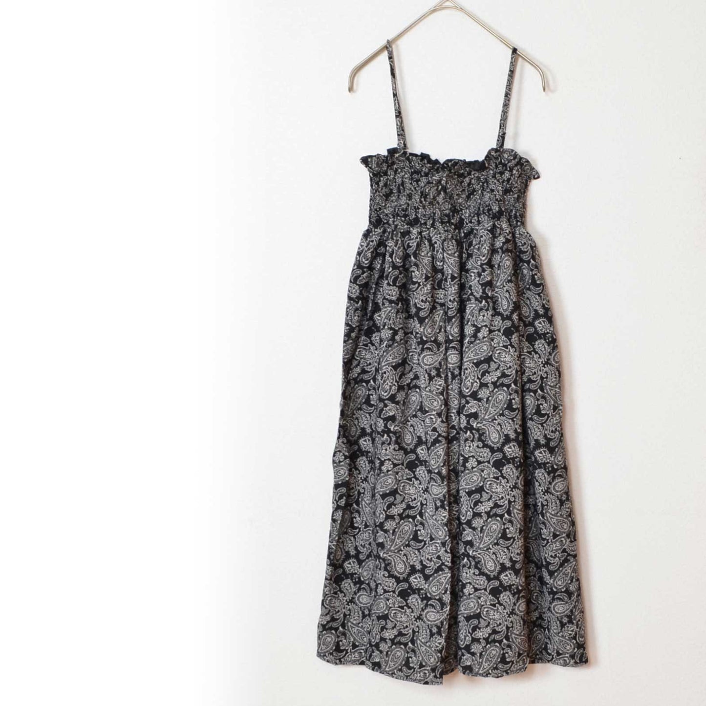 【SALE】2WAY ワンピース マキシスカート ペイズリー柄 着回し 涼しい 楽ちん 夏 S
