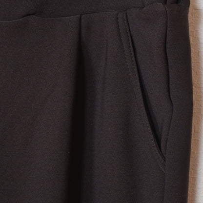 【M〜LL】裏シャギータックストレートパンツ｜暖かい・伸縮性・美脚シルエット・Economico・4-KJ-2