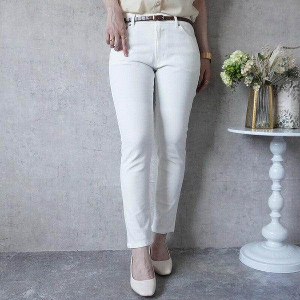 【S〜LL】スタイルアップ美脚スキニーパンツ｜伸張回復・補正フィット・オールシーズン対応