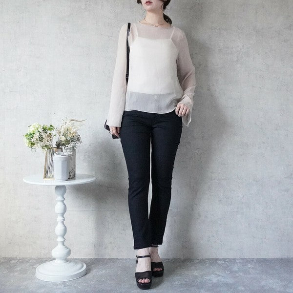 【S〜LL】スタイルアップ美脚スキニーパンツ｜伸張回復・補正フィット・オールシーズン対応