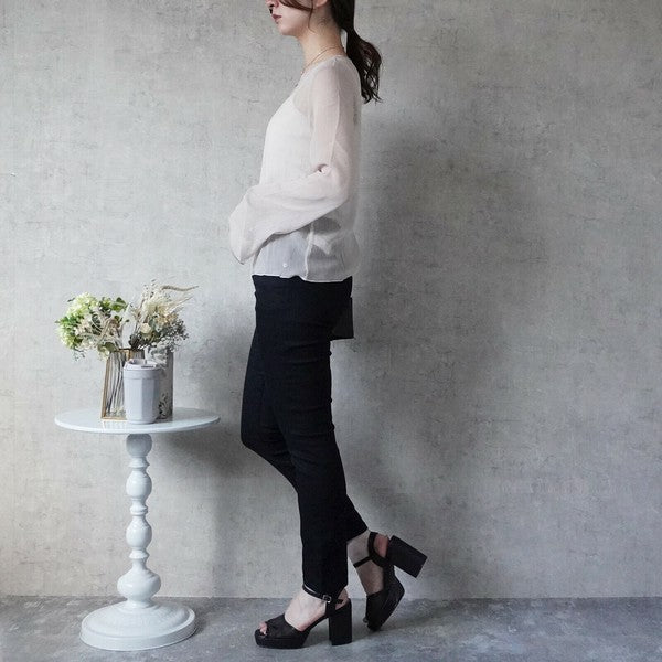 【S〜LL】スタイルアップ美脚スキニーパンツ｜伸張回復・補正フィット・オールシーズン対応