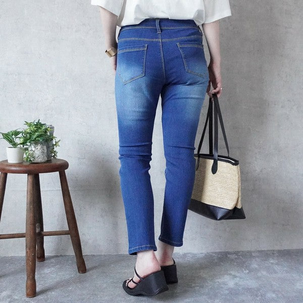 【S〜LL】スタイルアップ美脚スキニーパンツ｜伸張回復・補正フィット・オールシーズン対応