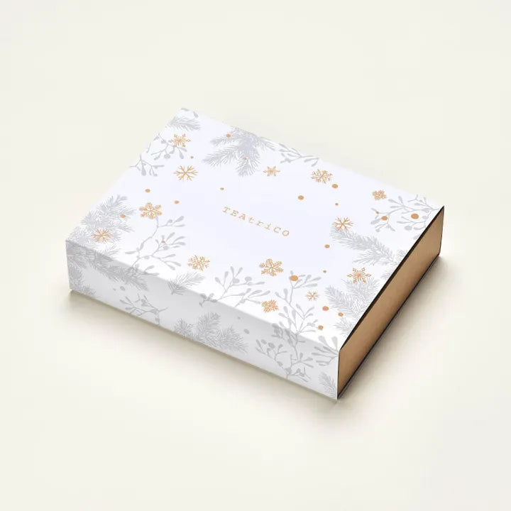 白い柄付きの箱を上から撮影したパッケージイメージ