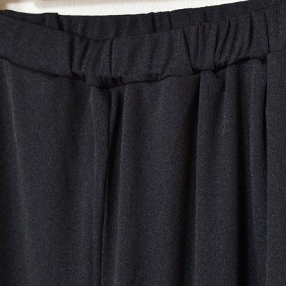 透け感ナシ地 チュニック＆ワイドパンツ セットアップ 2点セット 半袖 ゆったり M-L