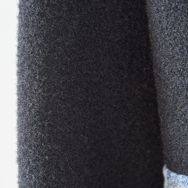 【M〜L】デニムポケット切替Vネックニットカーディガン｜TRUBE