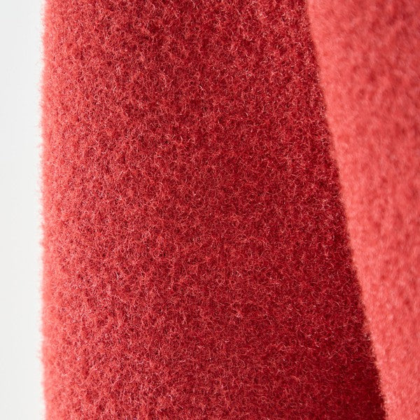 【M〜L】スマイルパッチフーデッドニットブルゾン｜TRUBE